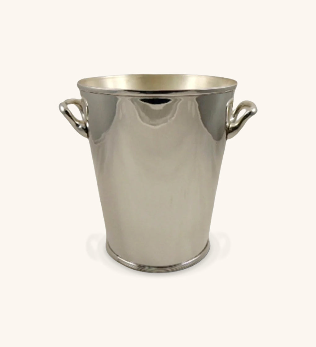 Champañera Tipo Balde Enchapado en Plata