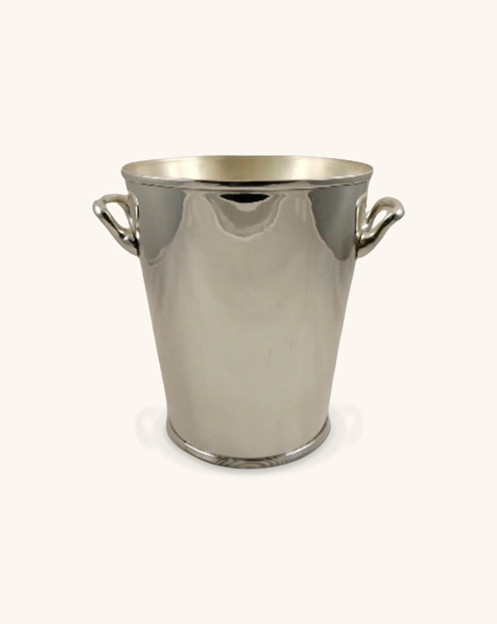 Champañera Tipo Balde Enchapado en Plata