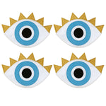 Servilletas cocteleras en forma de ojo de la suerte con pestañas, marca Zash