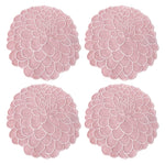 Servilleta Coctelera en Forma de Flor Dalia en Rosa Claro, marca Zash