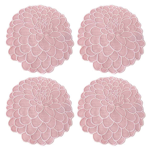 Servilleta Coctelera en Forma de Flor Dalia en Rosa Claro, marca Zash