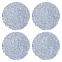 Servilletas cocteleras en forma de flor Hortensia Azul, marca Zash