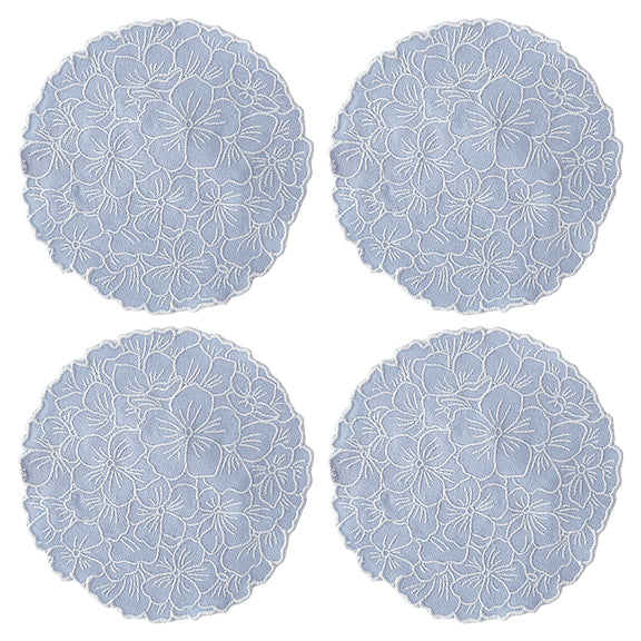 Servilletas cocteleras en forma de flor Hortensia Azul, marca Zash