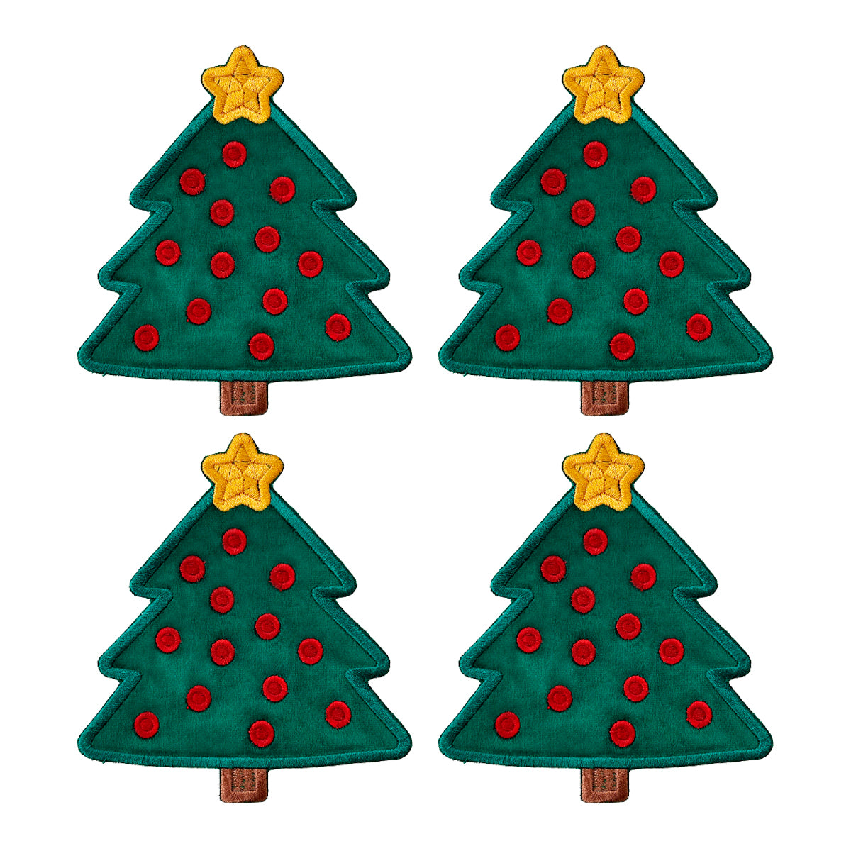 Servilletas de coctel en forma de árbol de navidad, marca Zash