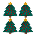 Servilletas de coctel en forma de árbol de navidad, marca Zash