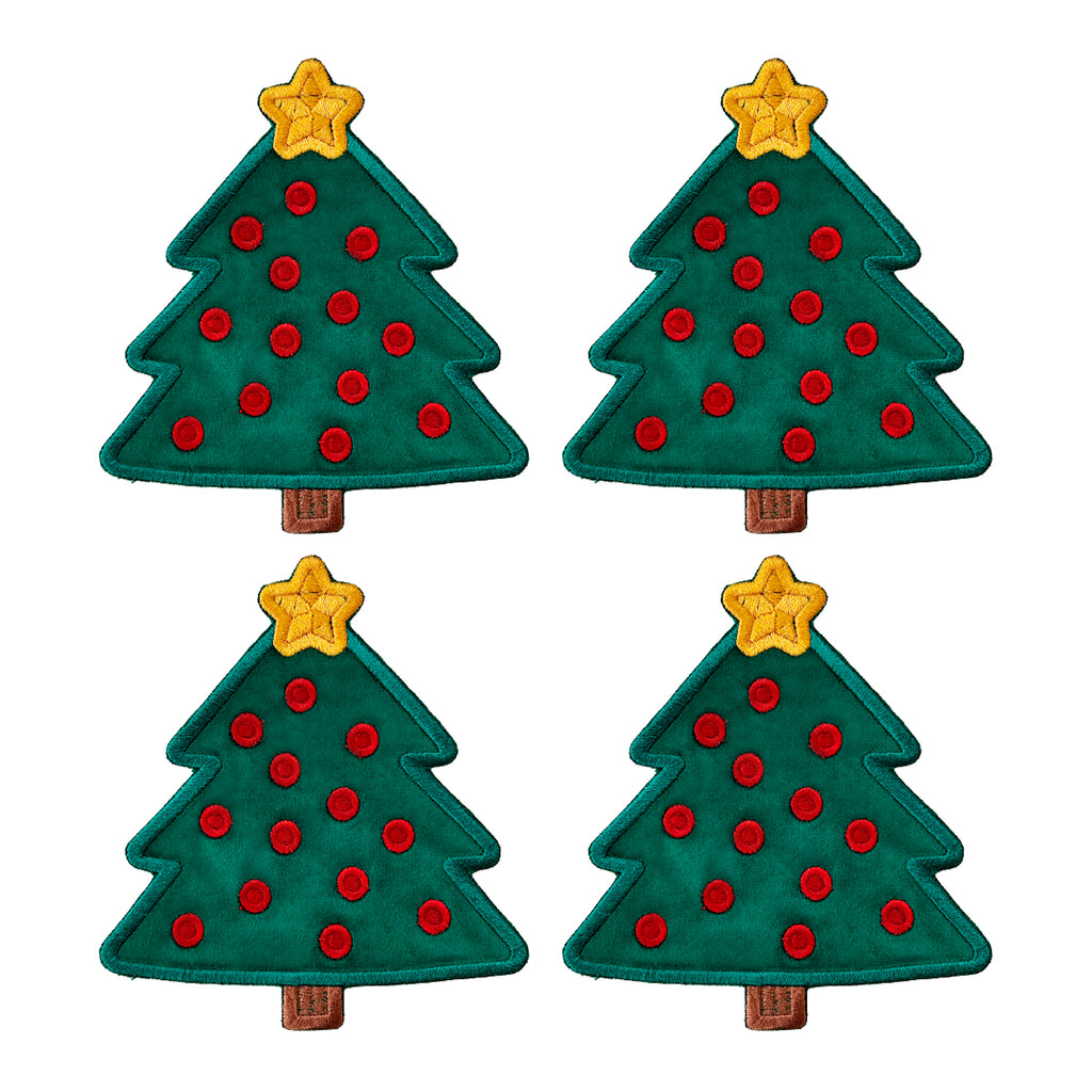 Servilletas de coctel en forma de árbol de navidad, marca Zash