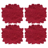 Servilletas de coctel Blossom en terciopelo rojo, marca Zash