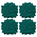 Servilletas de coctel Blossom en terciopelo verde, marca Zash