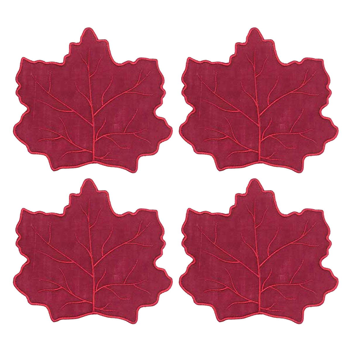 Set de cocteleras en forma de hoja de maple color chedrón, ideales para poner drinks coquetos.