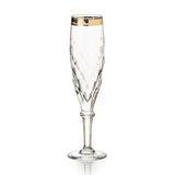 Copa Flauta Palazzo de Cristal con filo Dorado, marca Vista Alegre