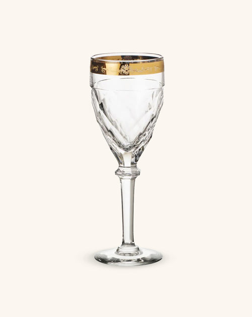 Copa de Agua Palazzo Gold. Set de 4
