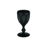 Copa de Agua Bicos Negro Mate. Set de 4
