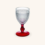 Copa de Agua Bicos Bicolor Base Roja