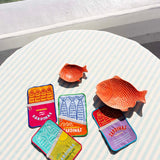 Set de 4 Rabaneras de Pez Coral 10.5 cm