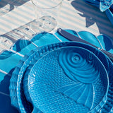 Set de 4 Platos para Ensalada de Pez Turquesa 24.5 cm