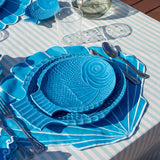 Set de 4 Platos Trinche Pez Turquesa 32.5 cm