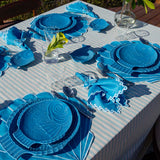 Set de 4 Platos Trinche Pez Turquesa 32.5 cm