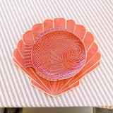 Set de 4 Platos Trinche Pez Coral 32.5 cm