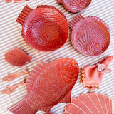 Set de 4 Platos para Pan de Pez Coral 18 cm