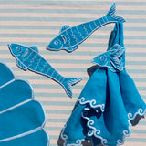 Set de 4 Servilleteros de Pez Turquesa - La Mar