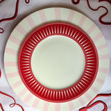 Platos Trinche Candy Cane Rosa Claro, set de 4