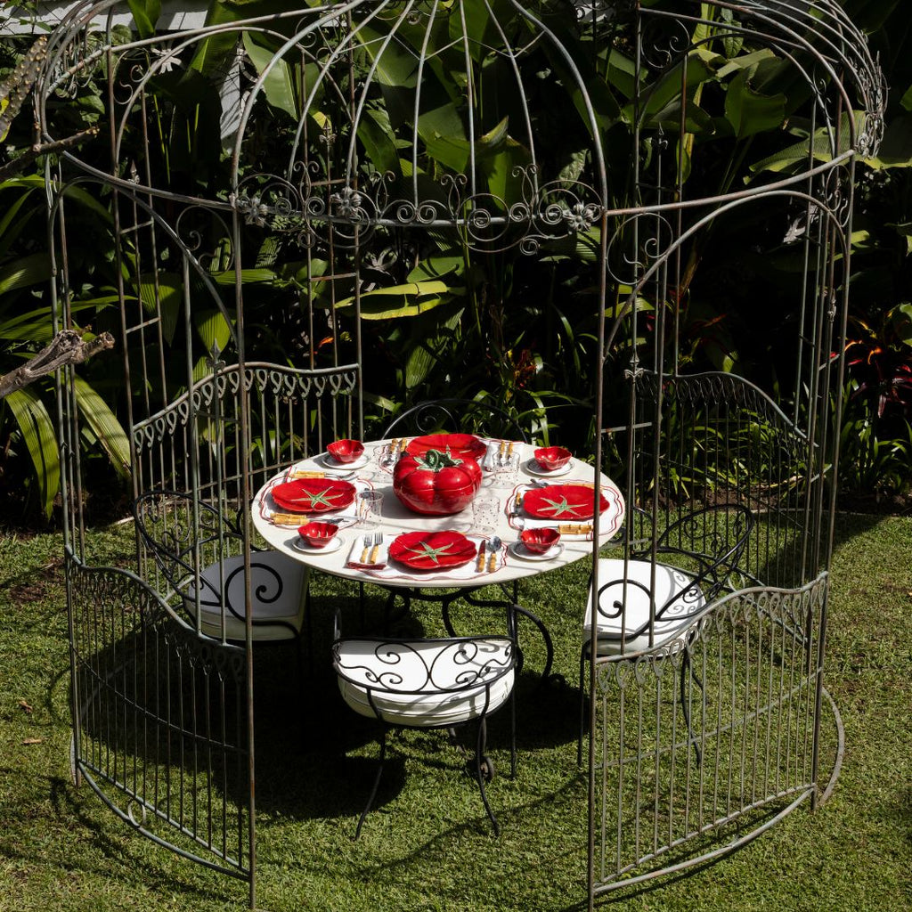 Plato Ensalada Tomate 21 cm. Set de 4