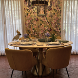 Cacatúa de Metal para Decorar la Mesa. Diseño italiano