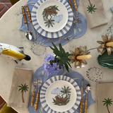 Cacatúa de Metal para Decorar la Mesa. Diseño italiano