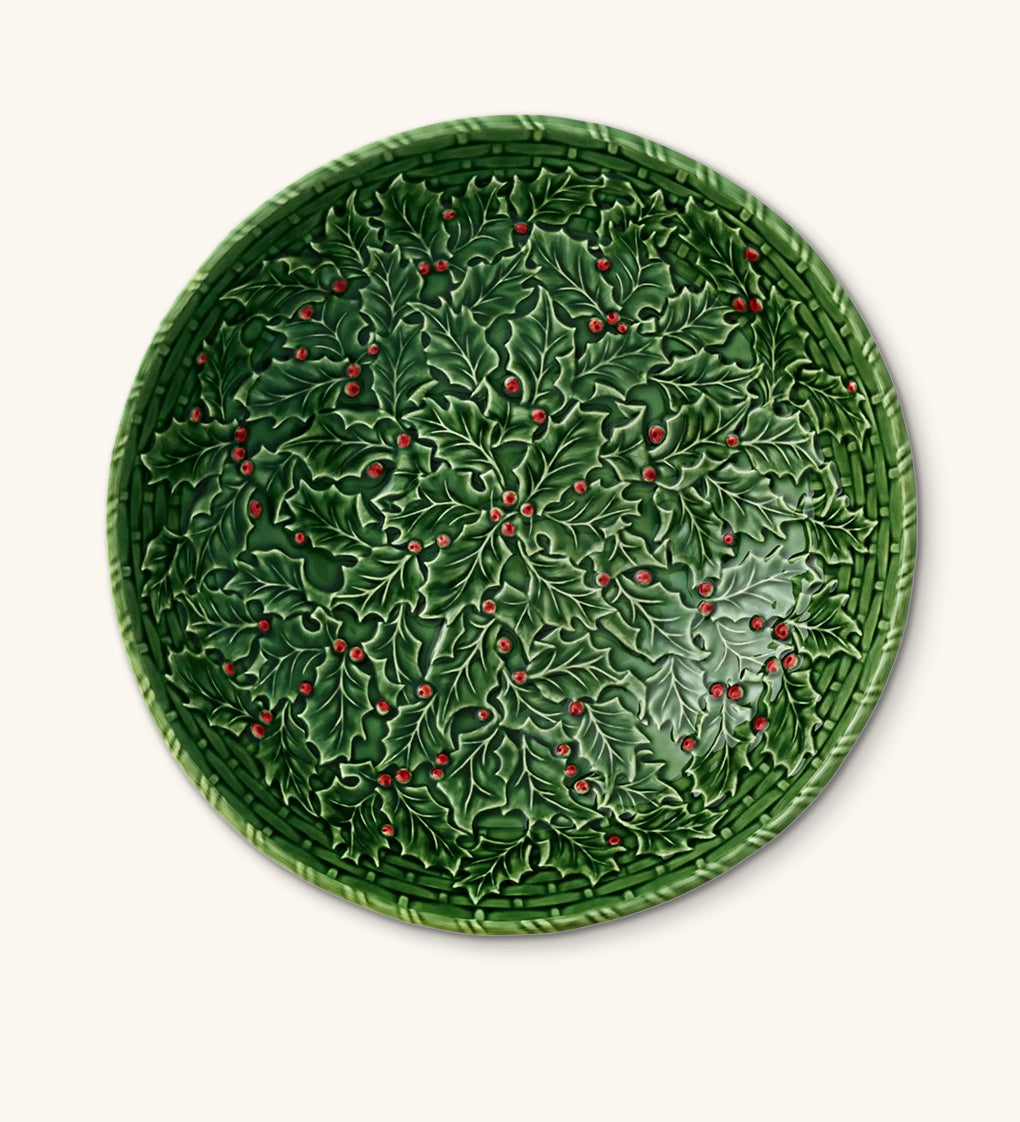 Ensaladera Natal Acebo 35 cm