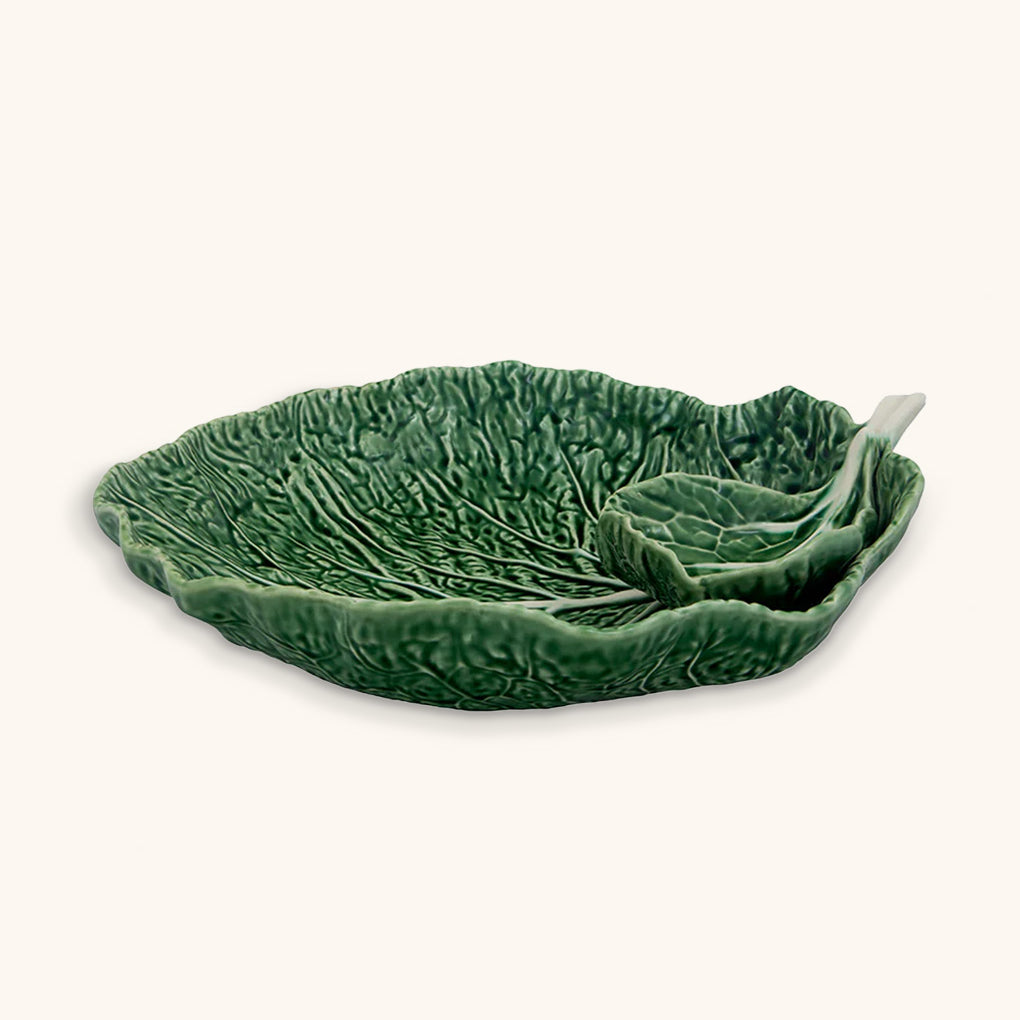 Ensaladera Bowl con Salsera Repollo 34 cm.