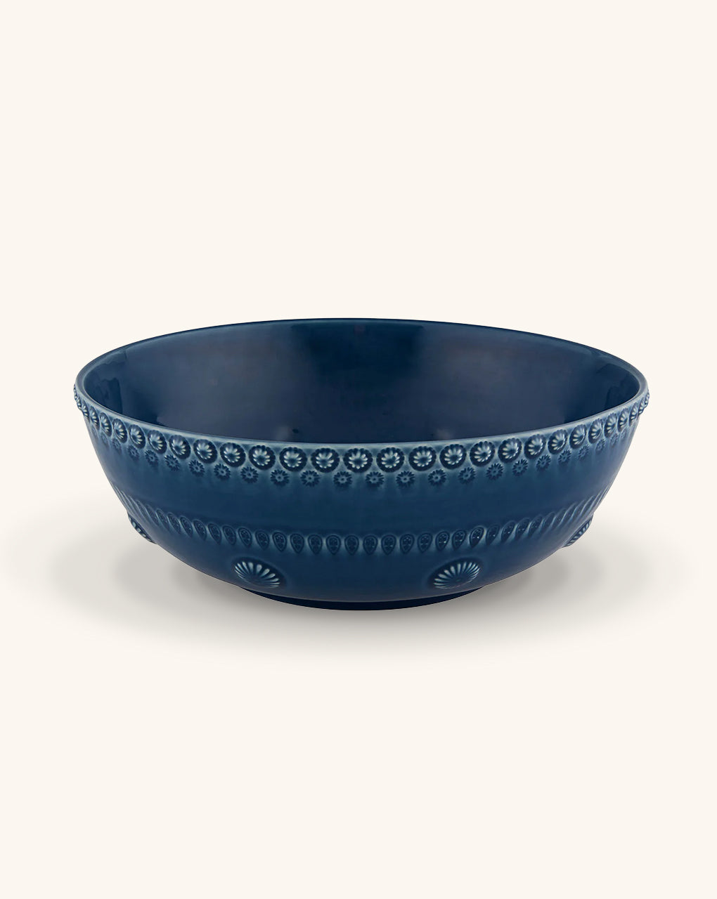 Ensaladera Grande Fantasía Azul Rey 5 L.