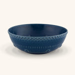 Ensaladera Grande Fantasía Azul Rey 5 L.