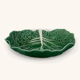 Ensaladera Mediana Hoja Repollo Verde 35 cm