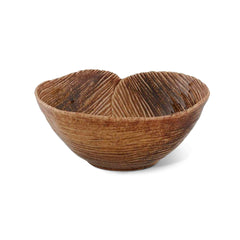 Ensaladera de Hoja de Plátano en Café de 24 cm de Bordallo Pinheiro.
