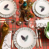 Platos para Ensalada con Pinecone, set de 4