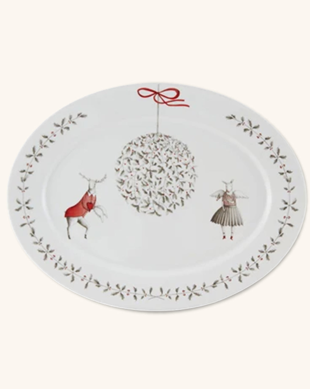 Fuente Oval Noel Grande 42 cm