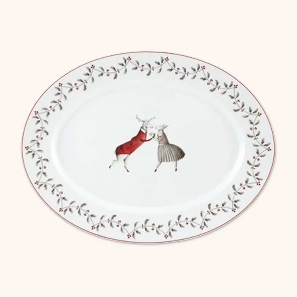 Fuente Oval Noel Mediana 32 cm