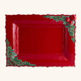 Fuente Rectangular Natal Roja