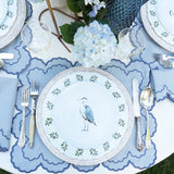 Set de 4 Servilletas en Loneta de Algodón Majo  Azul Cielo