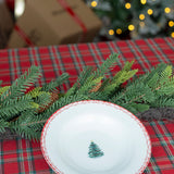 Plato Sopero con Árbol Navidad. Set de 4