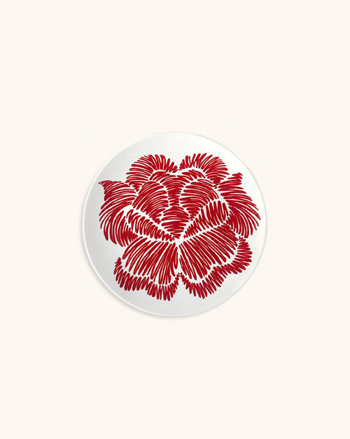 Platos Pan Identidad Rojo. Set de 4