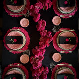 Plato Ensalada de Repollo Rosa Flamingo. Set de 4
