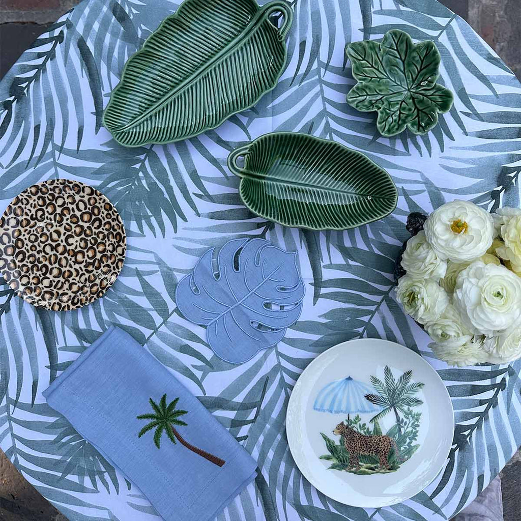 Plato para Pan en forma de Hoja Estrella de 14 cm. Set de 4