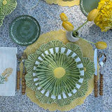 Platos Trinche Candy Cane Verde Olivo, set de 4