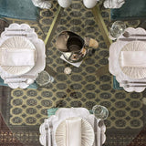 Individuales Hannah en Algodon Blanco con Bordado Ivory. Set de 4