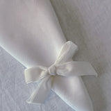 Servilleteros Moño de Terciopelo Ivory 22mm. Set de 4