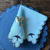 Servilleteros de Colibri de Hojalata Set de 4