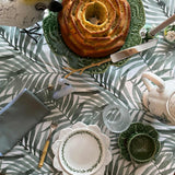 Taza y Platito para Café Repollo Verde. Set de 4.