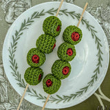 Palillo con Aceitunas en Crochet. 1 Pieza