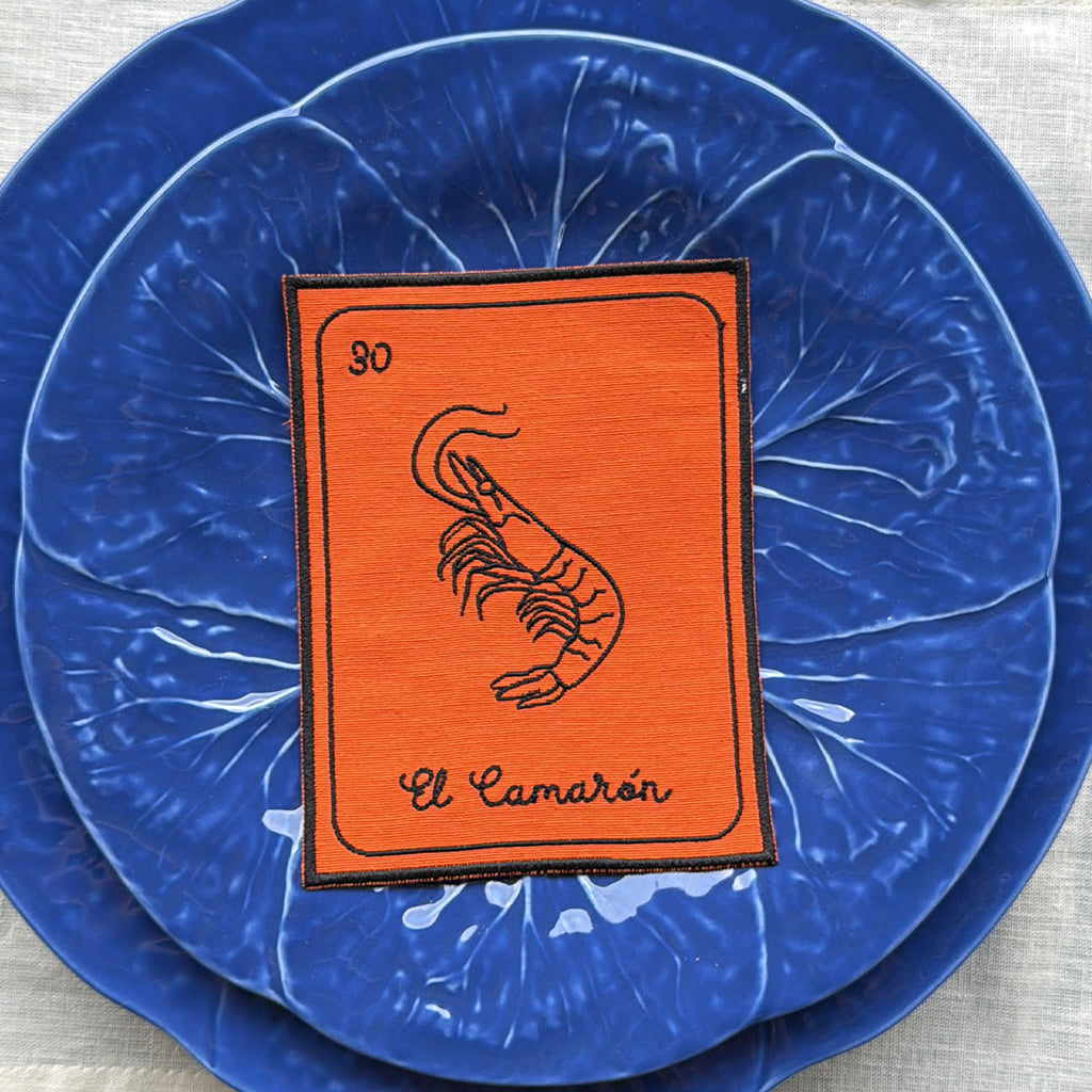 Plato Trinche de Repollo Azul Cobalto. Set de 4